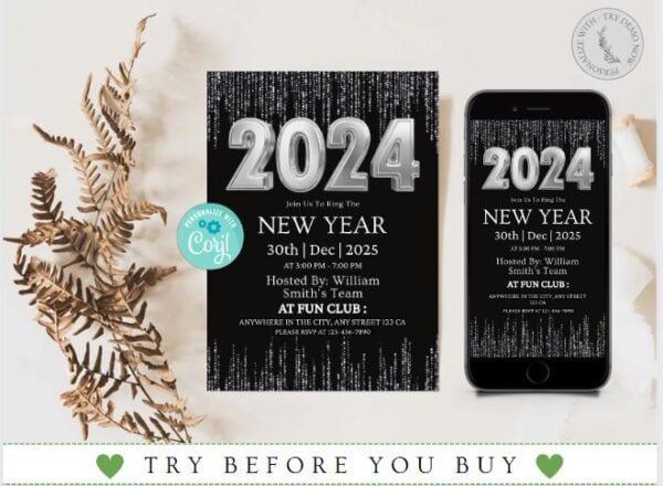 New Year Invitation Template