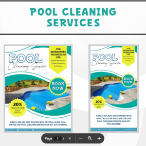 Pool Cleaning Service Flyers