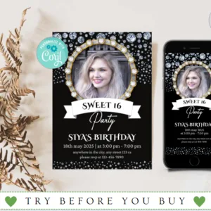Sweet Sixteen Birthday Invitations