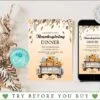 Thanksgiving Dinner Invitation Templates