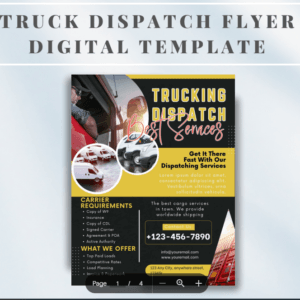 Truck Dispatch Flyers Templates