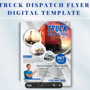 Truck Dispatch Flyer Editable