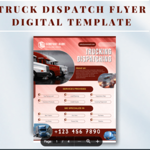 Truck Dispatching Flyer Template