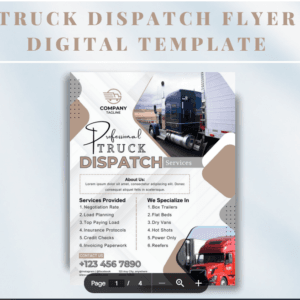 Professional Truck Dispatch Flyer