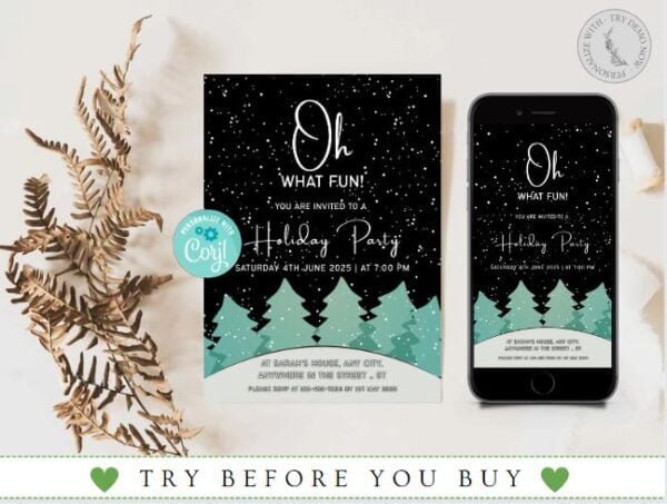 Winter Holiday Party Invitation