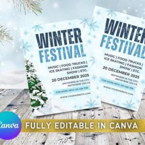 Winter Festival Flyer Template