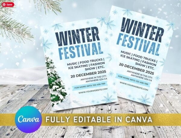 Winter Festival Flyer Template