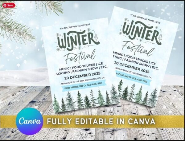 Winter Festival Flyer Templates