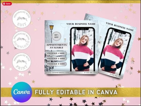 winter flyer template