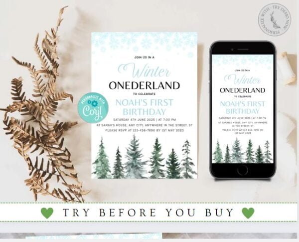 Winter Onederland 1st Birthday