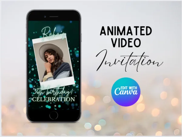 Birthday Invitation Editable Template