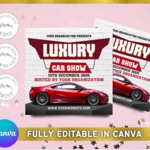 Editable Car Show Flyer