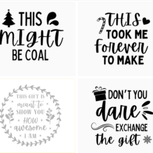 Christmas Gift Tags Svg