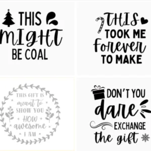Christmas Gift Tags Svg