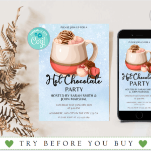 Hot Chocolate Party Invitation