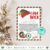 Elf I'm Back Letter