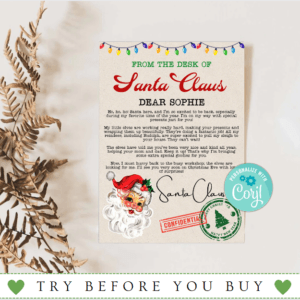 Letter from Santa Printable