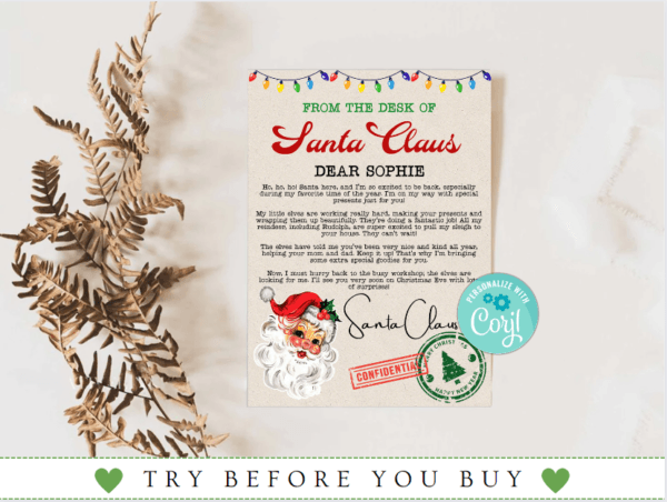 Letter from Santa Printable