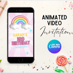 Rainbow Theme Birthday Animated