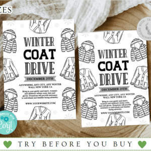 Winter Coat Drive Flyer