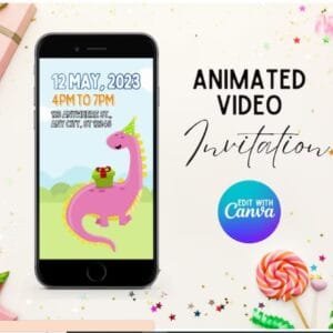 Dinosaur Invitation