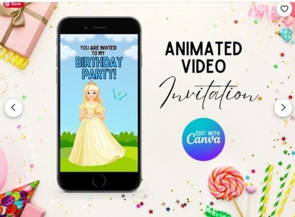 Animated Princess Birthday