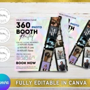 360 Photobooth Digital Flyers
