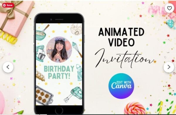 Baking Video Invitation