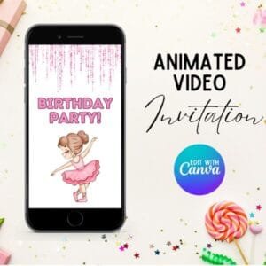 Ballerina Video Invitation