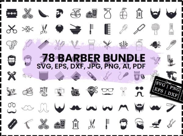 Barber Svg Bundle