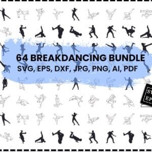 Breakdancing Svg