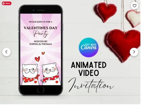 Animated Valentine Party Invitation