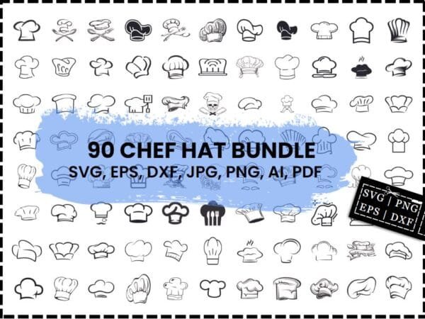 Chef Hat Svg Bundle