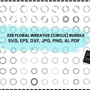 Circle Wreath Svg Bundle