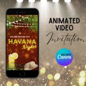 Havana Nights Video Invitation