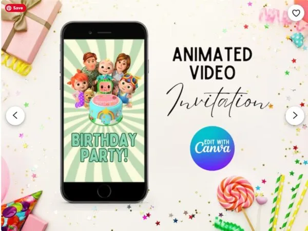 Animated 2nd Birthday Invitation