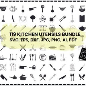 Kitchen Utensils Svg