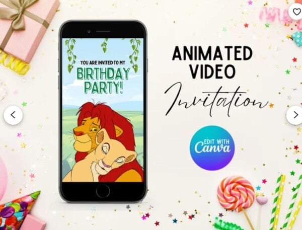 Animated Lion King Birthday
