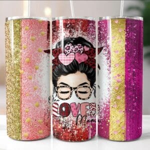 Valentine's Day Tumbler Design