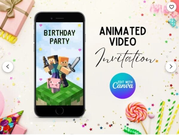 Minecraft Video Invitation