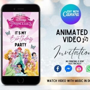 Princess Birthday Electronic Video