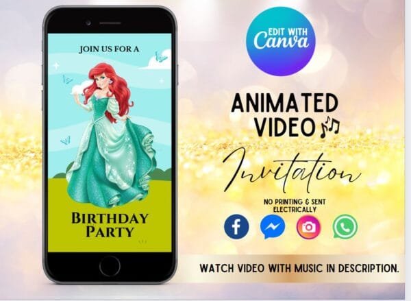 Princess Video Invitation