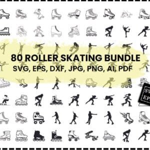 Roller Skating Svg