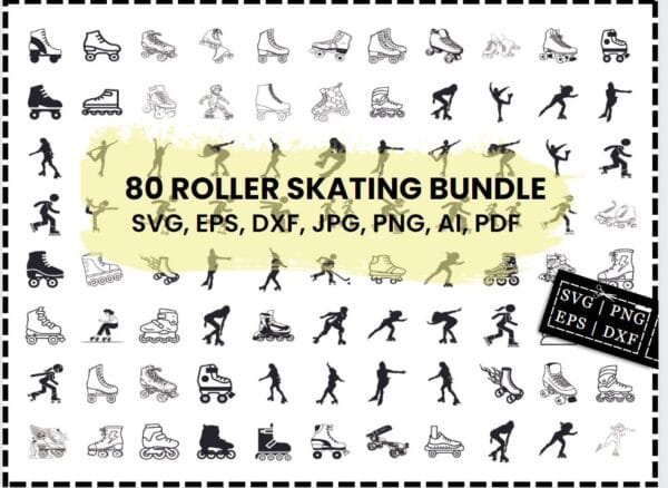 Roller Skating Svg