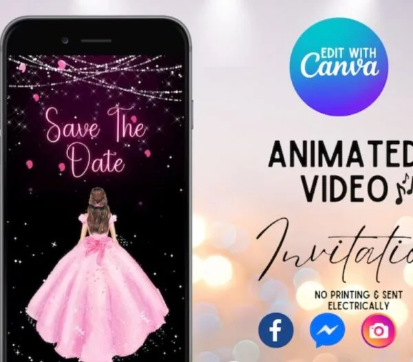 Save the Date Quinceañera