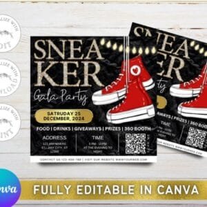 Editable Sneaker Ball Gala