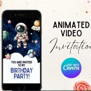 Animated Space Birthday Video