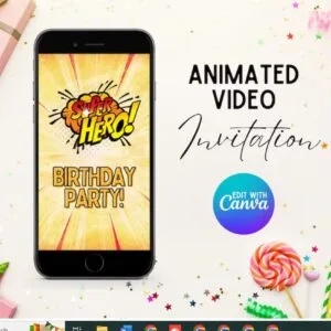 Superhero Invitation