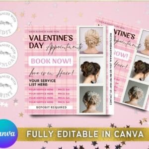 Valentines Day Appointment Flyers