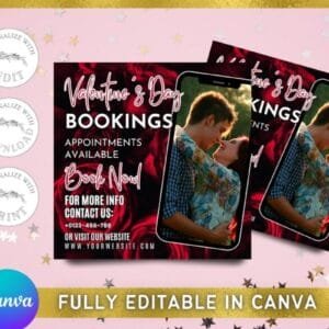 Valentines Day Booking Flyer